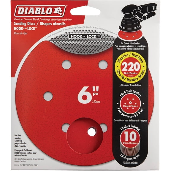 Freud DCD060220H10G Random Orbit Sander Disc, 6 by Freud
