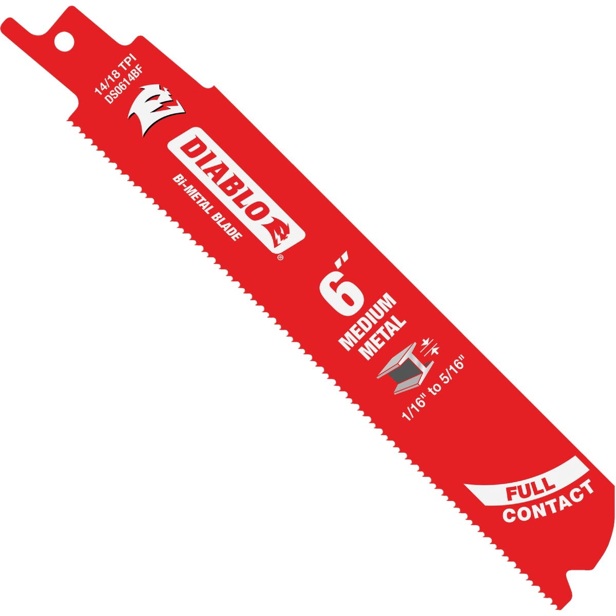 Freud DS0614BF25 Diablo 6-inch 14/18 TPI Metal Reciprocating Saw Blade 25 Pack