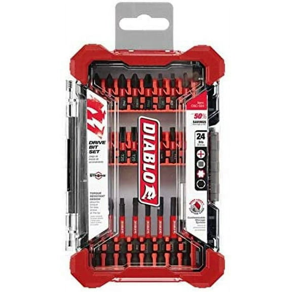 Freud Diablo DSC-S24 24 pc Screwdriving Set (24-Piece) Drill