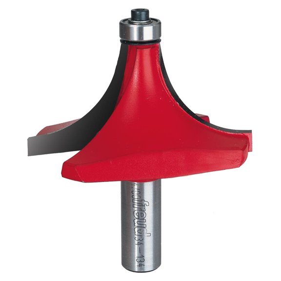 Freud Genuine 1-1/8" Radius Rounding Over Bit (Quadra-Cut) With 1/2" Shank # 34-134