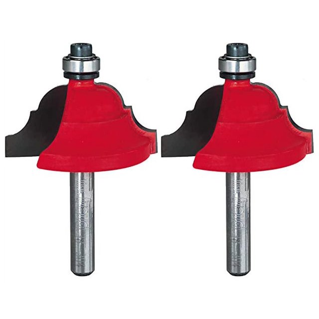 Freud Genuine 19/16" (Dia.) Cove & Bead Bit With 1/4" Shank 2Pack