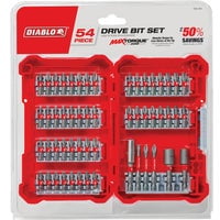 Freud Inc Diablo 54-Piece Impact Screwdriver Bit Set - Pack of 4 Bulk Trade Pack