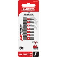 Freud Inc Diablo 7-Piece Assorted Impact Screwdriver Bit Set - Pack of 10