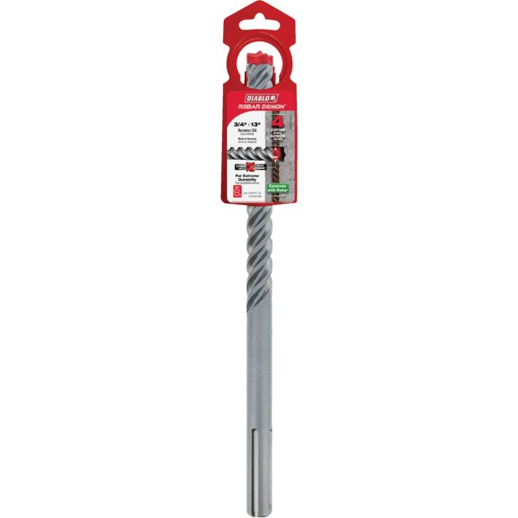 Freud Inc Diablo Rebar Demon SDS-Max Full Carbide Rotary Hammer Drill Bit - Pack of 6
