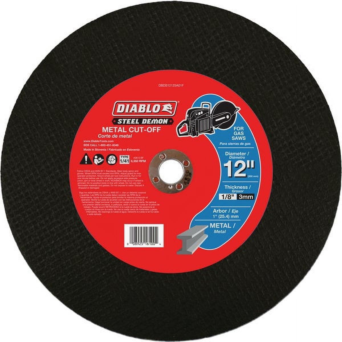 Freud Inc Diablo Steel Demon Type 1/41 Cut-Off Wheel - Walmart.com