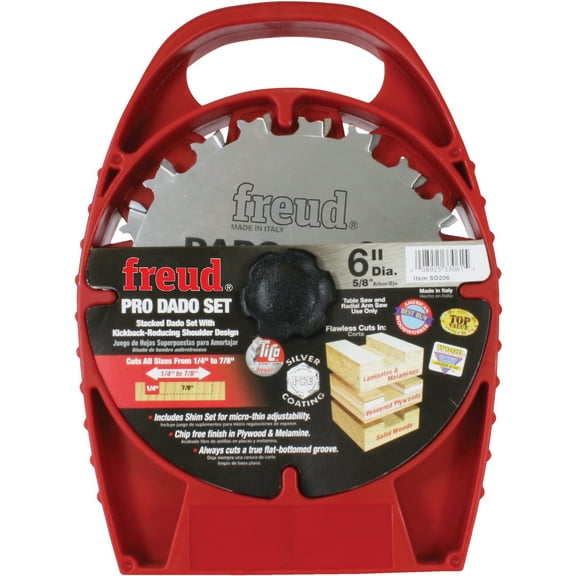 Freud Inc Freud Pro Dado Circular Saw Blade Set - Pack of 6
