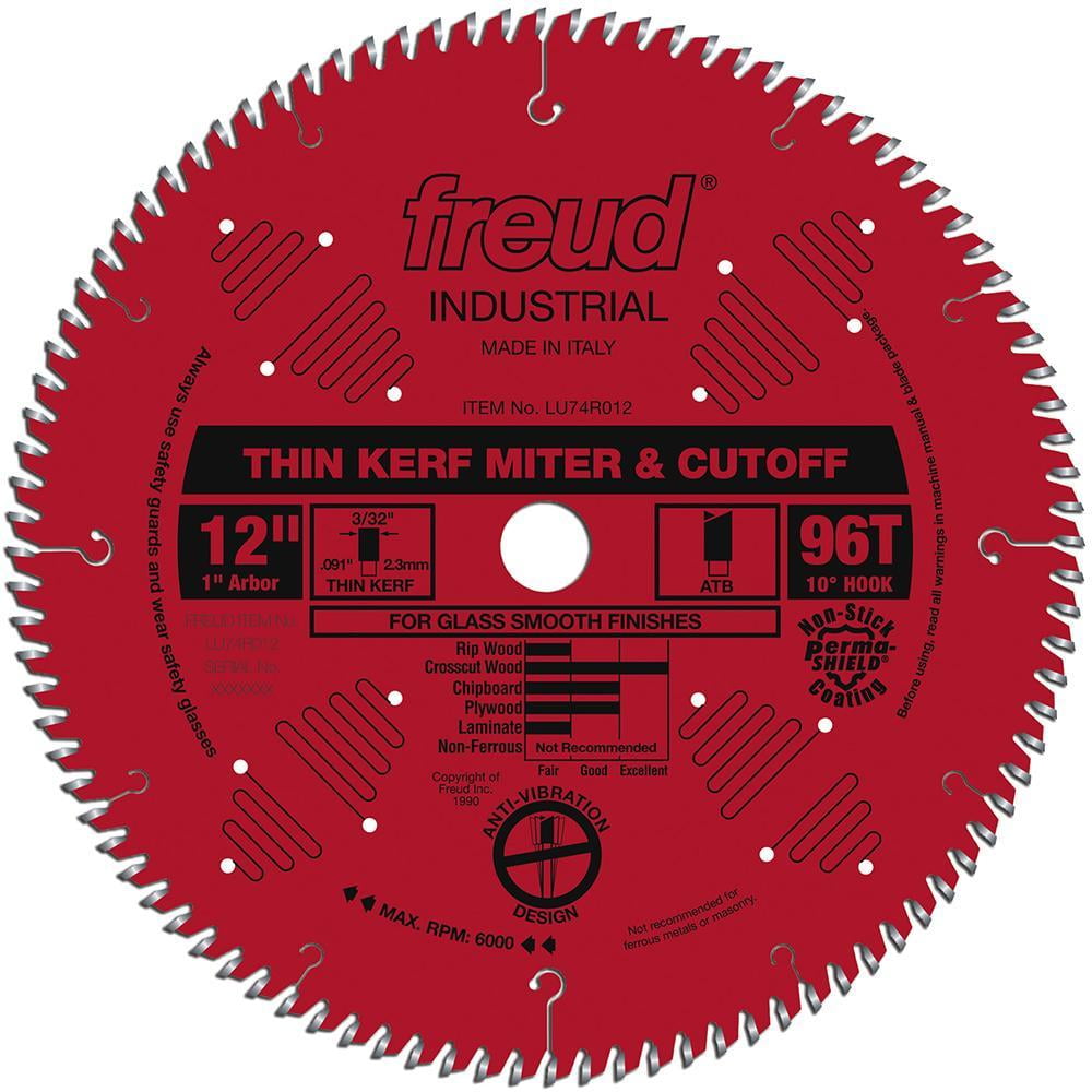 Freud LU74R012 12-Inch 96-TPI Heavy Duty Thin Kerf Ultimate Cut-Off Saw Blade