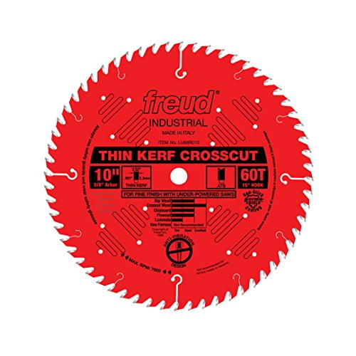 Freud LU88R010: 10" Thin Kerf Fine Finish Crosscut Blade