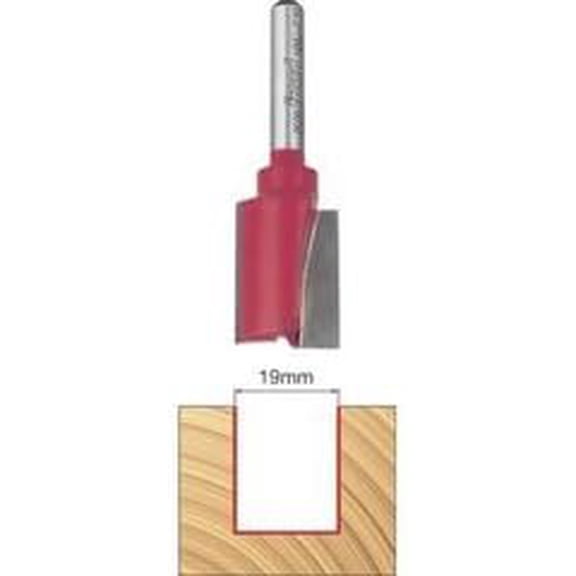 Freud MM-019 19 MM Diameter Two Flute Straight Router Bit with 1/4-Inch Shank