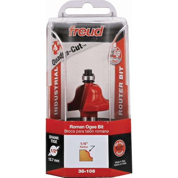 Freud Roman Ogee Bit - Pack of 4  Residential Use, Standard Application