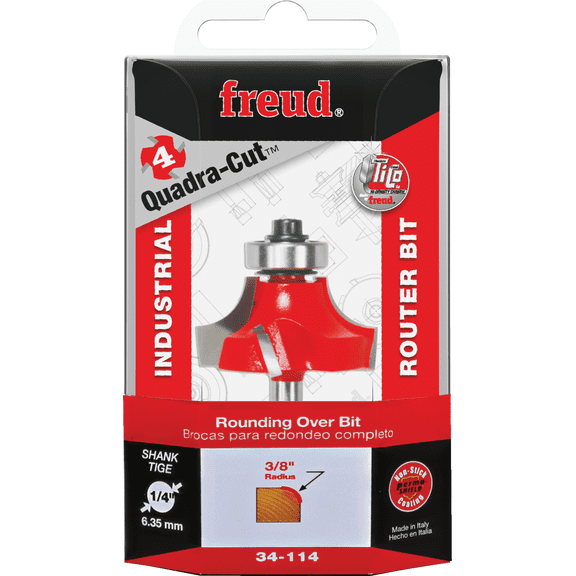Freud Roundover Bit - Single Pack Residential Use, Standard Application