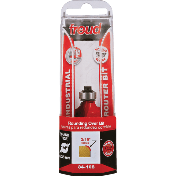 Freud Roundover Bit - Single Pack Residential Use, Standard Application
