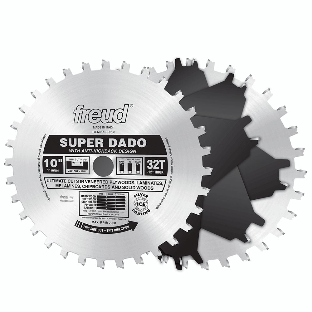 Freud SD510: 10" Super Dado Sets