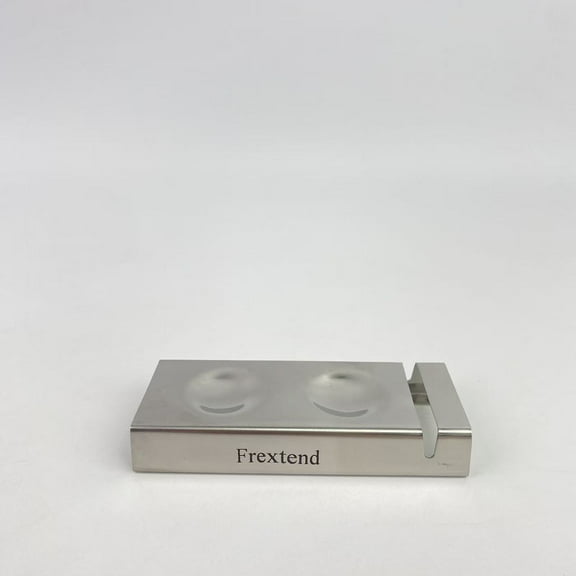 Frextend Knife rests,Cutlery Rests Stand for Chopsticks Spoon Fork Knife Rest Rack 304 Stainless Steel Flatware Holder Set of 1 for Dining Table Hotel Restaurant (Silver, 10X4X1.5CM)