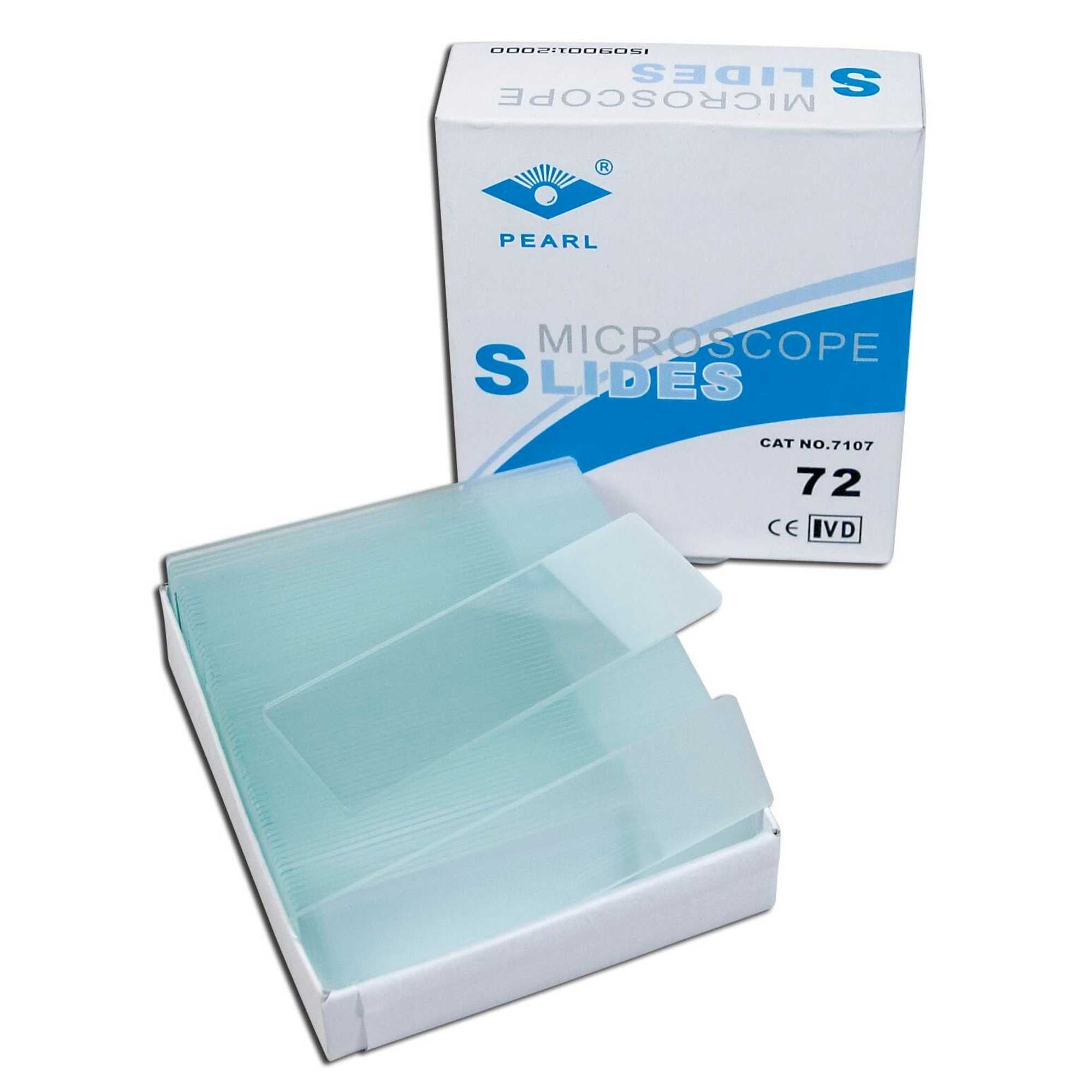 AMERICAN SCIENTIFIC Frey Scientific Glass Microscope Slides, 25 x 75 Millimeters, Pack of 72