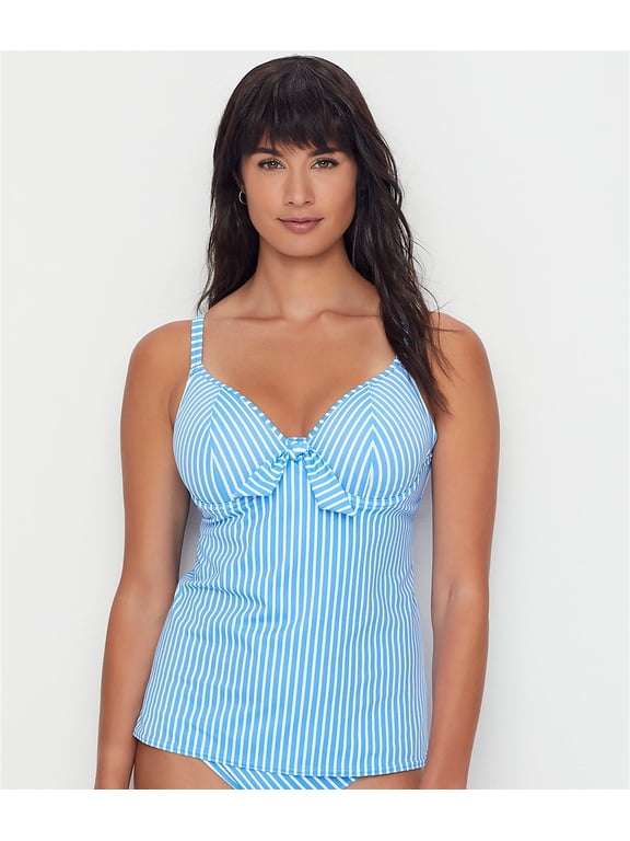 BLUE MOON Beach Hut Non Padded Underwire Tankini Swim Top, US 30H, UK 30FF