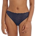 thumbnail image 1 of Freya Catwalk Stretch Lace Brazilian Panty (402271),Large,Midnight, 1 of 5