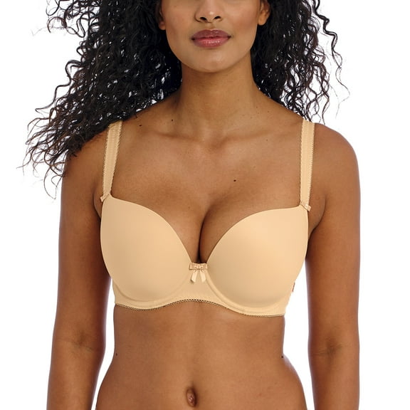 Freya Deco Moulded Plunge Underwire Bra (4234),36GG,Nude