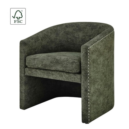 Freya Fabric Accent/ Dining Side Chair Green