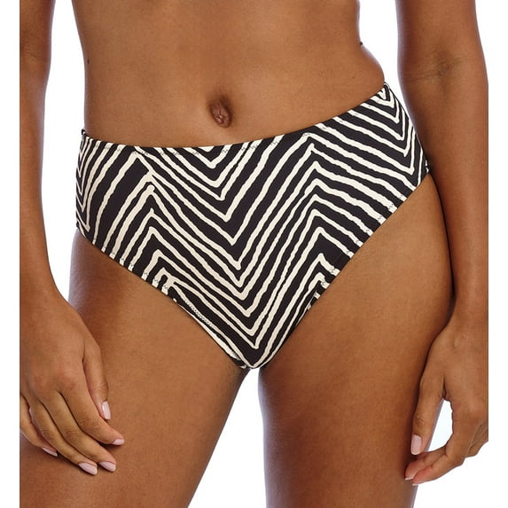 Freya Fiji Falls High Waist Bikini Brief (206878),Large,Black