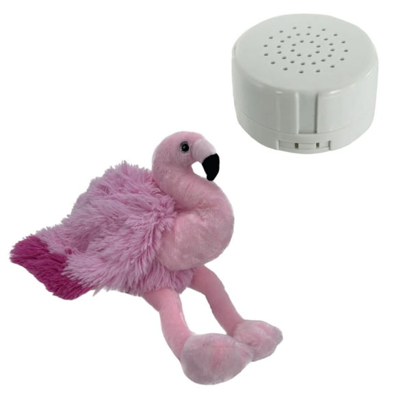 Plush Gear 16" Freya the Flamingo Plush Toy with Voice Recorder  Soft Stuffed Animal Gift For Kids