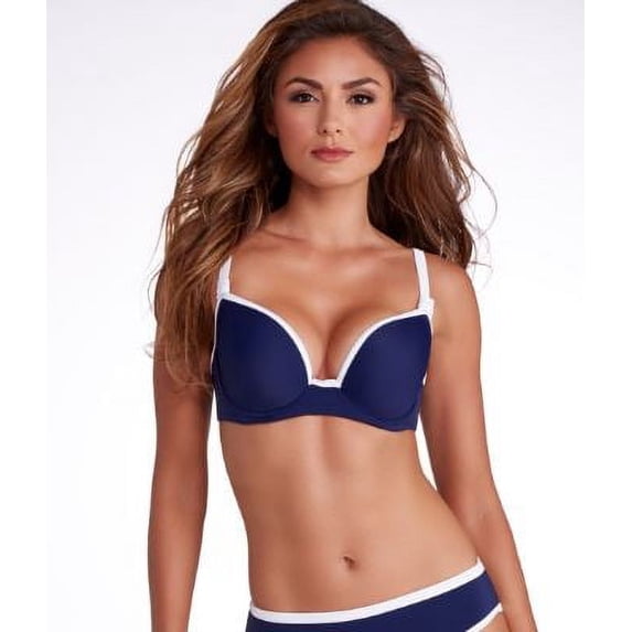 Freya In The Navy Deco Swim Top