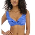 thumbnail image 1 of Freya Jewel Cove High Apex Underwire Bikini Top with J Hook (7230),30G,Azure, 1 of 5