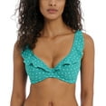 thumbnail image 1 of Freya Jewel Cove High Apex Underwire Bikini Top with J Hook (7230),32GG,Marine, 1 of 4