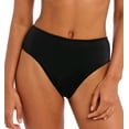 thumbnail image 1 of Freya Jewel Cove High Waist High Leg Swim Brief (7236),Large,Plain Black, 1 of 4