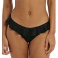 thumbnail image 1 of Freya Jewel Cove Italini with Frill Swim Brief (7235),XL,Plain Black, 1 of 3
