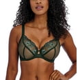 thumbnail image 1 of Freya Loveland Plunge Underwire Bra (401002),36G,Deep Emerald, 1 of 5