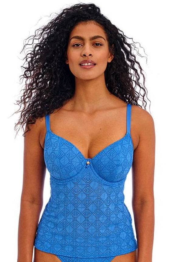 Nomad Nights Underwire Plunge Tankini Top AS205456