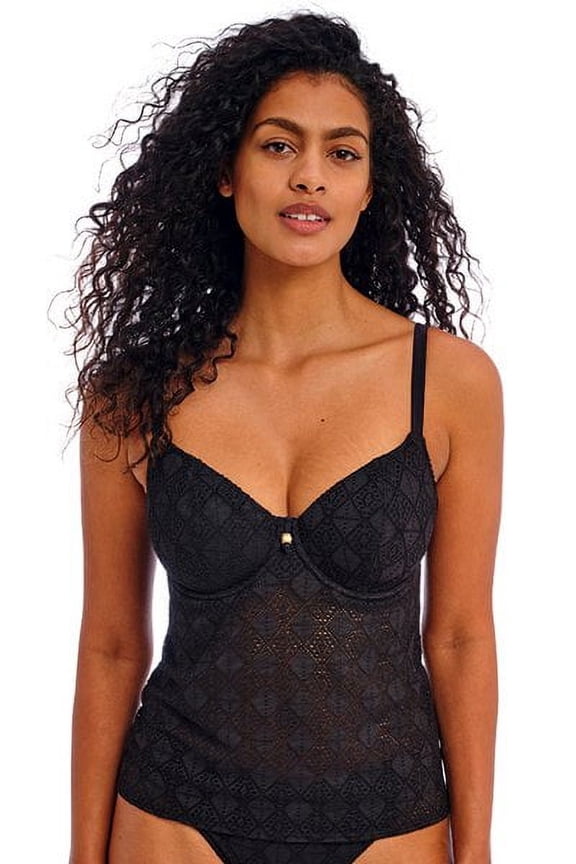 Nomad Nights Underwire Plunge Tankini Top AS205456