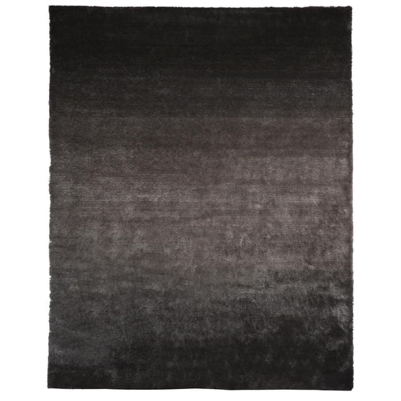 Freya Plush Shag Accent Rug with Metallic Sheen, Gray/Silver Mink, 2ft x 3ft-4in