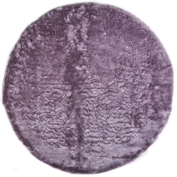 Freya Plush Shag Rug with Metallic Sheen, Amethyst Quartz, 10ft x 10ft Round