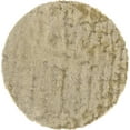 thumbnail image 1 of Freya Plush Shag Rug with Metallic Sheen, Cream/Beige, 10ft x 10ft Round, 1 of 2