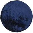 thumbnail image 1 of Freya Plush Shag Rug with Metallic Sheen, Dark Blue, 8ft x 8ft Round, 1 of 6