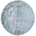 thumbnail image 1 of Freya Plush Shag Rug with Metallic Sheen, Light Aqua Blue, 8ft x 8ft Round, 1 of 7
