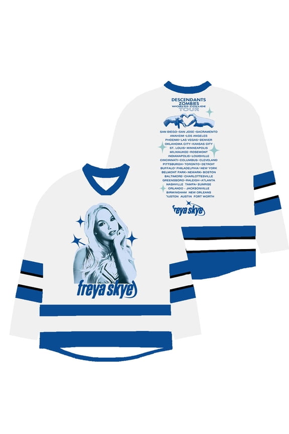 Freya Skye 2025 Tour Merch Jersey V-Neck Sweatshirts Cosplay Unisex Fashion Winter Long Sleeve Y2K Top