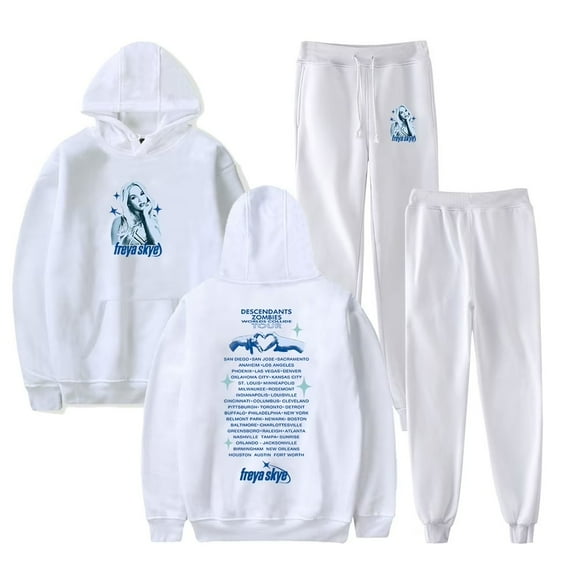 Freya Skye 2025 Tour Merch Print Hoodie Jogger Set – Unisex  2-Piece Fashion Pullover Sweatshirt & Pants Concert Outfit for Music Lovers