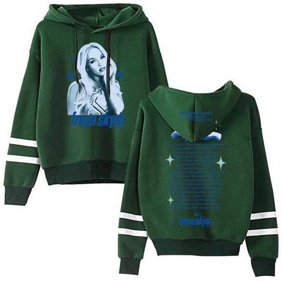 Freya Skye 2025 Tour Merch Print Hoodie – Unisex Pocketless Pullover Sweatshirt, Casual Streetwear Concert Gift for Music Lovers