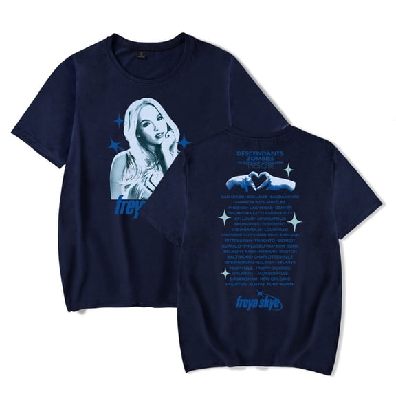 Freya Skye 2025 Tour T-shirt Summer Unisex Short-sleeved Fashion Y2K Casual Stylish Design Tee