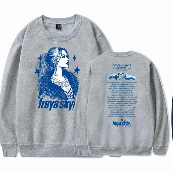 Freya Skye 2025 World Tour Merch Crewneck Sweatshirts Winter Unisex Fashion Long Sleeve Stylish Y2K Design Top
