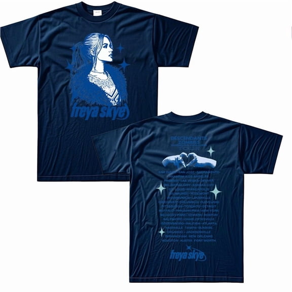 Freya Skye 2025 World Tour T-shirt Summer Unisex Short-sleeved Fashion Y2K Casual Stylish Design Tee