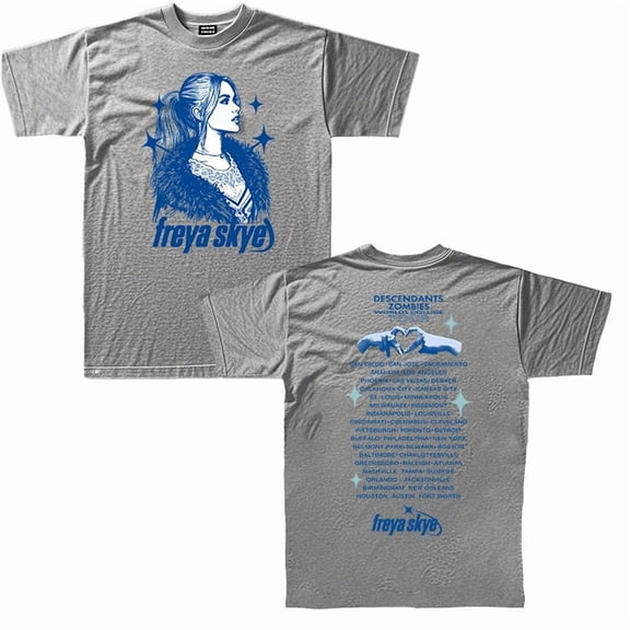 Freya Skye 2025 World Tour T-shirt Summer Unisex Short-sleeved Fashion Y2K Casual Stylish Design Tee