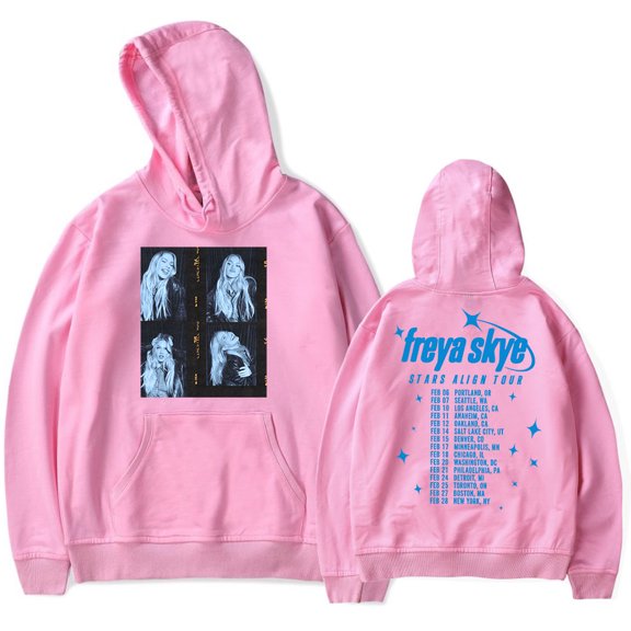 Freya Skye 2026 Stars Align Tour Date Print Hoodie – Unisex Graphic Pullover Sweatshirt, Casual Streetwear Concert Fans Support Outfit