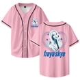 thumbnail image 1 of Freya Skye Baseball Jersey Shirt V-Neck Women Men Short Sleeve Streetwear Clothes, 1 of 3