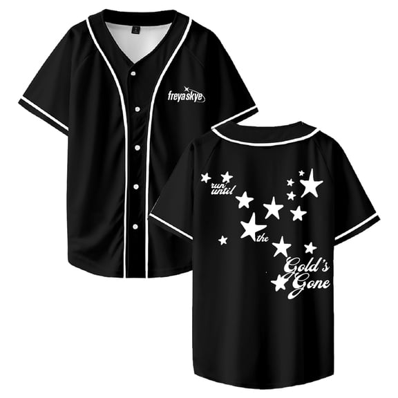 Freya Skye Gold's Gone Baseball Jersey Short Sleeve Button-Down Shirts Men Women Streetwear Tops