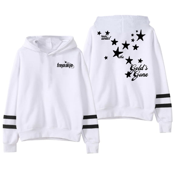 Freya Skye Gold's Gone Hoodie Pocketless Parallel Bars Sleeve Streetwear Men Women Hooded Sweatshirt