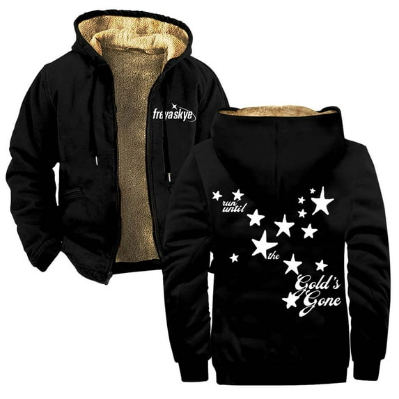 Freya Skye Gold's Gone Zipper Hoodies Women Men Jacket Parkas Long Sleeve Fashion Streetwear Coat